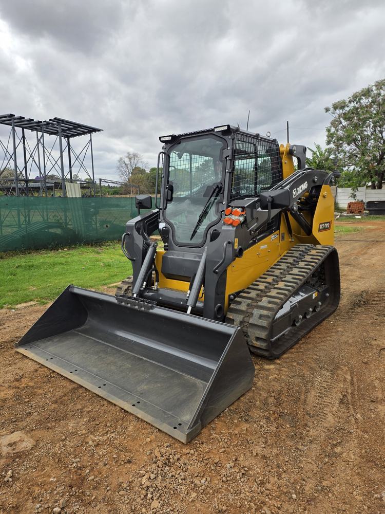 XCMG compact track loader with a bucket fitted